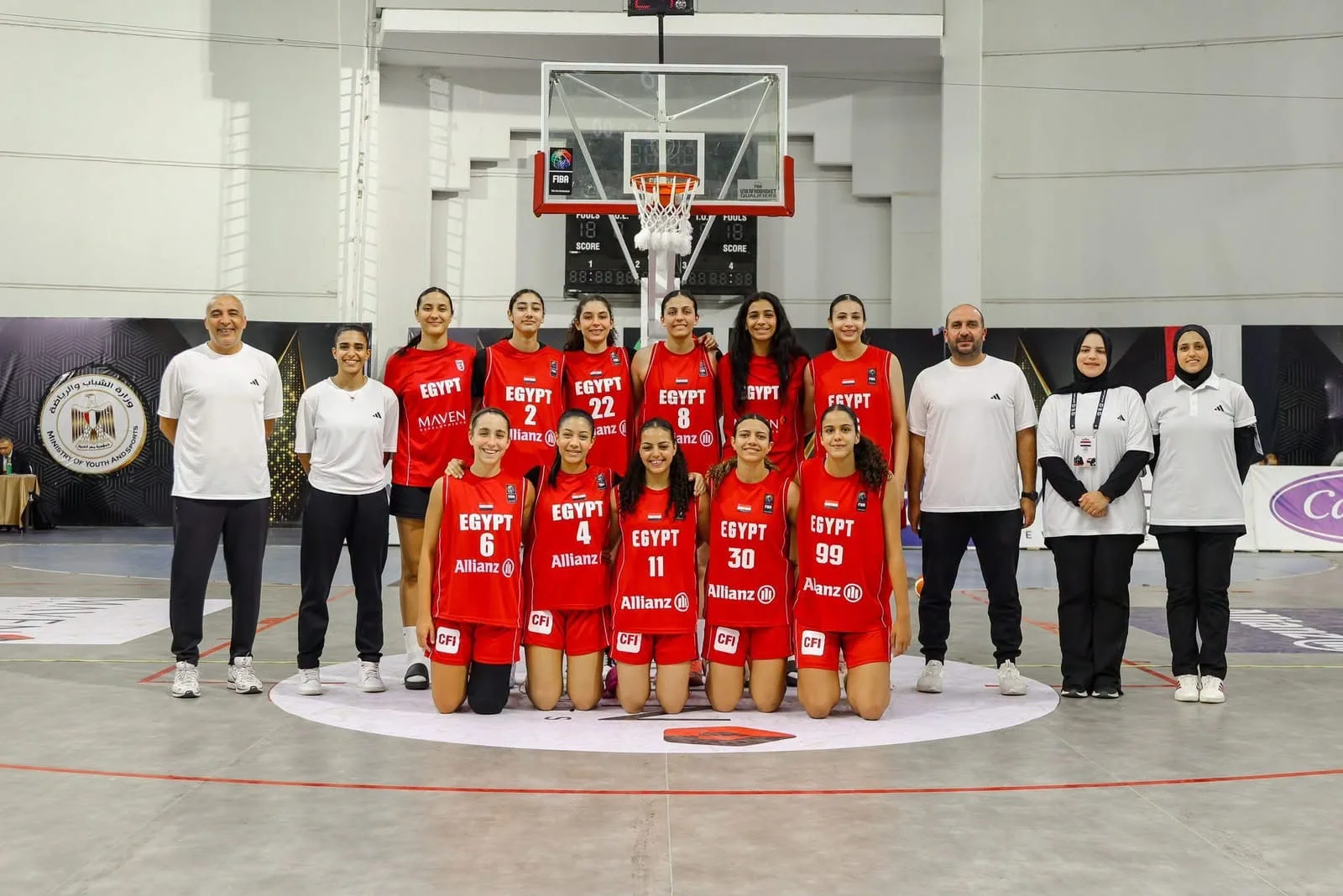 منتخب ناشئات كرة السلة