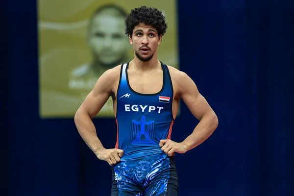 ممد حسن لاعب منتخب مصر للمصارعة
