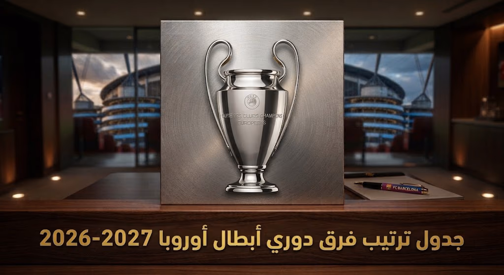 جدول ترتيب فرق دوري أبطال أوروبا