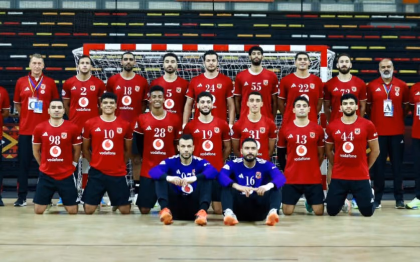 فريق كرة اليد رجال بالنادى الأهلى